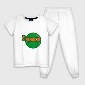 Детская пижама хлопок с принтом Michelangelo в Тюмени, 100% хлопок |  брюки и футболка прямого кроя, без карманов, на брюках мягкая резинка на поясе и по низу штанин
 | donatello | leonardo | michelangelo | ninja | pizza | raphael | turtles | донателло | животные | карате | комикс | комиксы | леонардо | микеланджело | мультфильм | мутант | мутанты | ниндзя | пицца | рафаэль | сплинтер | супергерой