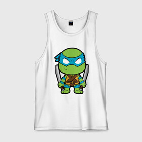 Мужская майка хлопок с принтом Leonardo в Тюмени, 100% хлопок |  | donatello | leonardo | michelangelo | ninja | pizza | raphael | turtles | донателло | животные | карате | комикс | комиксы | леонардо | микеланджело | мультфильм | мутант | мутанты | ниндзя | пицца | рафаэль | сплинтер | супергерой