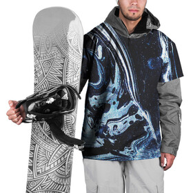 Накидка на куртку 3D с принтом Текстура в Тюмени, 100% полиэстер |  | blue | pattern | texture | turquoise | бирюзовый | синий | текстура | узор