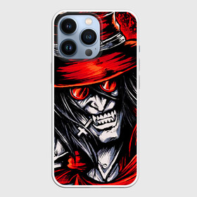 Чехол для iPhone 13 Pro с принтом ALUCARD IN RED в Тюмени,  |  | Тематика изображения на принте: alucard | anime | hellsing | алукард | аниме | вампир | знак | комиксы | манга | печать алукарда | печать кромвеля | хеллсинг