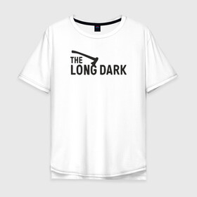 Мужская футболка хлопок Oversize с принтом The long dark в Тюмени, 100% хлопок | свободный крой, круглый ворот, “спинка” длиннее передней части | Тематика изображения на принте: game | long dark | survival | the long dark | игра