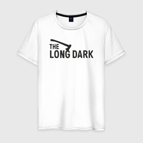 Мужская футболка хлопок с принтом The long dark в Тюмени, 100% хлопок | прямой крой, круглый вырез горловины, длина до линии бедер, слегка спущенное плечо. | game | long dark | survival | the long dark | игра