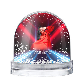 Снежный шар с принтом Манижа Manizha в Тюмени, Пластик | Изображение внутри шара печатается на глянцевой фотобумаге с двух сторон | manizha | далеровна | душанбе | евровидение | евровидение 2021 | манижа | певица | таджикистан | хамраева