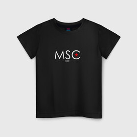 Детская футболка хлопок с принтом MSCside collection | MSC (2021) в Тюмени, 100% хлопок | круглый вырез горловины, полуприлегающий силуэт, длина до линии бедер | 0x000000123 | moscow | moscow side | mscside | москва