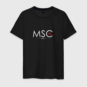 Мужская футболка хлопок с принтом MSCside collection | MSC (2021) в Тюмени, 100% хлопок | прямой крой, круглый вырез горловины, длина до линии бедер, слегка спущенное плечо. | 0x000000123 | moscow | moscow side | mscside | москва