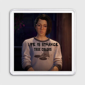 Магнит 55*55 с принтом life is strange true colors в Тюмени, Пластик | Размер: 65*65 мм; Размер печати: 55*55 мм | game | life is strange:true colors | арт | графика | игры