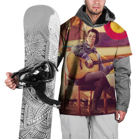 Накидка на куртку 3D с принтом Гитаристка в Тюмени, 100% полиэстер |  | game | life is strange:true colors | арт | графика | игры