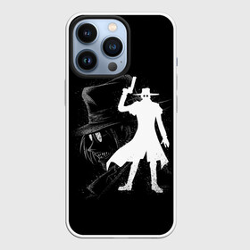 Чехол для iPhone 13 Pro с принтом Силуэт Hellsing в Тюмени,  |  | alucard | alukard | anime | blood | dracula | hellsing | integra | japan | manga | seras | tepes | vampire | victoria | vlad | алукард | аниме | вампир | виктория | влад | граф | дракула | интегра | клыки | кровь | манга | монстр | серас | хел