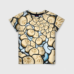 Детская футболка 3D с принтом Нежная бууза в Тюмени, 100% гипоаллергенный полиэфир | прямой крой, круглый вырез горловины, длина до линии бедер, чуть спущенное плечо, ткань немного тянется | бабрбук | байкал | бууза | иркутск