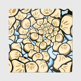Магнит виниловый Квадрат с принтом Нежная бууза в Тюмени, полимерный материал с магнитным слоем | размер 9*9 см, закругленные углы | Тематика изображения на принте: бабрбук | байкал | бууза | иркутск