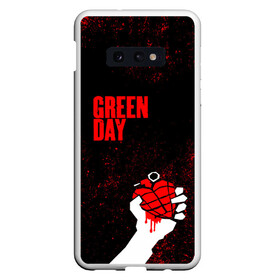 Чехол для Samsung S10E с принтом green day в Тюмени, Силикон | Область печати: задняя сторона чехла, без боковых панелей | american idiot | boulevard of broke | day | green | green day | green day hits | green day lyrics | green day mix | green day music video | green day official | green day songs | green day videos | greenday | music | music video | official | warner record