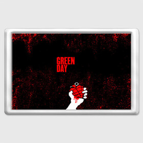 Магнит 45*70 с принтом green day в Тюмени, Пластик | Размер: 78*52 мм; Размер печати: 70*45 | Тематика изображения на принте: american idiot | boulevard of broke | day | green | green day | green day hits | green day lyrics | green day mix | green day music video | green day official | green day songs | green day videos | greenday | music | music video | official | warner record