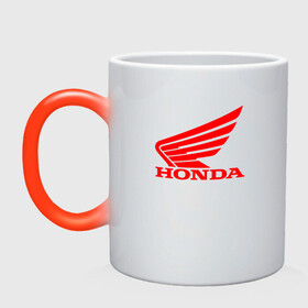 Кружка хамелеон с принтом Honda Мото Лого (Z) в Тюмени, керамика | меняет цвет при нагревании, емкость 330 мл | bike | bikers | honda | honda logo | honda moto | moto | motorcycle | sport | байк | байкер | мото | мотоциклы | спорт | хонда лого | хонда мото