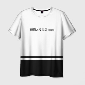 Мужская футболка 3D с принтом Хачироку AE 86 в Тюмени, 100% полиэфир | прямой крой, круглый вырез горловины, длина до линии бедер | 86 | initial d | jdm | trueno | тойота | тофу | хачироку | япония
