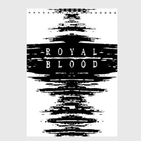 Скетчбук с принтом royal blood в Тюмени, 100% бумага
 | 48 листов, плотность листов — 100 г/м2, плотность картонной обложки — 250 г/м2. Листы скреплены сверху удобной пружинной спиралью | Тематика изображения на принте: alternative rock | ben thatcher | blues rock | drums | garage rock | mike kerr | official music vi | official video | rock duo | royal blod | royal blood | royal blood official | royal blood uk | royal bloods | royalblood | the royal blood