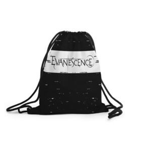 Рюкзак-мешок 3D с принтом evanescence в Тюмени, 100% полиэстер | плотность ткани — 200 г/м2, размер — 35 х 45 см; лямки — толстые шнурки, застежка на шнуровке, без карманов и подкладки | amy | amy lee | bring me to life | evanescence | evanescence band | evanescence live | evanescence music | evanescence official | evanescence vevo | lee | me | music | my immortal | pop | rock | vevo | vevo music | vevo playlist | wind up