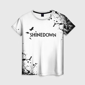 Женская футболка 3D с принтом shinedown в Тюмени, 100% полиэфир ( синтетическое хлопкоподобное полотно) | прямой крой, круглый вырез горловины, длина до линии бедер | 45 shinedown | atlantic | atlantic records | brent smith | cut the cord | get up shinedown | music video | official video | rock | shinedown | shinedown (musical group) | shinedown devil | sound of madness | state of my head | zach myers