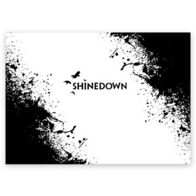 Поздравительная открытка с принтом shinedown в Тюмени, 100% бумага | плотность бумаги 280 г/м2, матовая, на обратной стороне линовка и место для марки
 | 45 shinedown | atlantic | atlantic records | brent smith | cut the cord | get up shinedown | music video | official video | rock | shinedown | shinedown (musical group) | shinedown devil | sound of madness | state of my head | zach myers