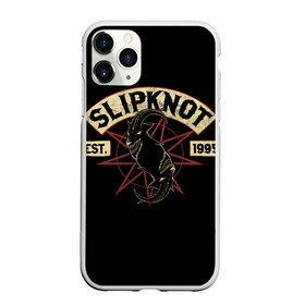 Чехол для iPhone 11 Pro Max матовый с принтом Slipknot (1995) в Тюмени, Силикон |  | metal | music | rock | slipknot | козел | логотип | металл | музыка | надпись | пентаграмма | рок | слипкнот | узор | цифры | чб | череп