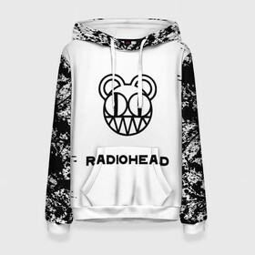 Женская толстовка 3D с принтом radiohead в Тюмени, 100% полиэстер  | двухслойный капюшон со шнурком для регулировки, мягкие манжеты на рукавах и по низу толстовки, спереди карман-кенгуру с мягким внутренним слоем. | colin greenwood | dead air space | ed o’brien | eob | greenwood brothers | jnny | jonny and thom | jonny greenwood | nigel godrich | phil selway | radio head | radiohead | selway | thm yrk | tom yorke | xl | xl recordings | джонни гринвуд | колин гринвуд 