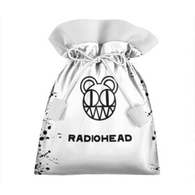 Подарочный 3D мешок с принтом radiohead в Тюмени, 100% полиэстер | Размер: 29*39 см | colin greenwood | dead air space | ed o’brien | eob | greenwood brothers | jnny | jonny and thom | jonny greenwood | nigel godrich | phil selway | radio head | radiohead | selway | thm yrk | tom yorke | xl | xl recordings | джонни гринвуд | колин гринвуд 