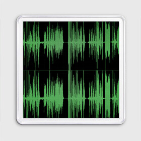 Магнит 55*55 с принтом AUDIOWAVE в Тюмени, Пластик | Размер: 65*65 мм; Размер печати: 55*55 мм | Тематика изображения на принте: underground | звук | звуковая волна | звукорежиссер | прикол
