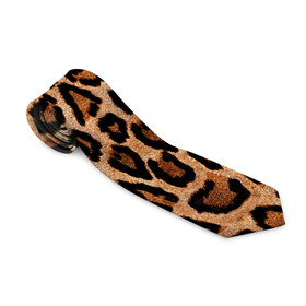 Галстук 3D с принтом Шкура Леопарда в Тюмени, 100% полиэстер | Длина 148 см; Плотность 150-180 г/м2 | Тематика изображения на принте: leopard | skin | wool | кожа | леопард
