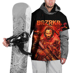 Накидка на куртку 3D с принтом BRZRKR в Тюмени, 100% полиэстер |  | Тематика изображения на принте: berzerker | brzrkr | comics | брзркр | киану ривз | комиксы