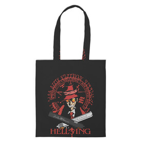 Шоппер 3D с принтом Hellsing в Тюмени, 100% полиэстер | Плотность: 200 г/м2; Размер: 34×35 см; Высота лямок: 30 см | alexander | alucard | anderson | dracula | hellsing | integra | seras | victoria | walter | александр | алукард | андерсон | ван | виктория | винкль | ганс | гюнше | дракула | интегра | макс | монтана | рип | серас | уолтер | хеллсинг | шрёдин