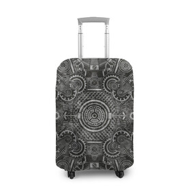 Чехол для чемодана 3D с принтом Стимпанк Механизм в Тюмени, 86% полиэфир, 14% спандекс | двустороннее нанесение принта, прорези для ручек и колес | steam punk | steampank | steampunk | гранж | механизм | мода | ретро | стиль | стимпанк | шестеренка