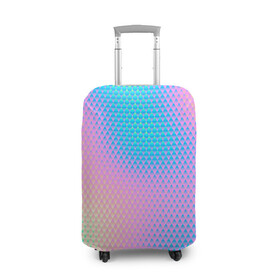 Чехол для чемодана 3D с принтом Переливы в Тюмени, 86% полиэфир, 14% спандекс | двустороннее нанесение принта, прорези для ручек и колес | абстракция | геометрия | градиент | краски | рисунок | свет | текстура