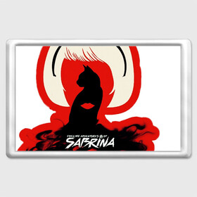 Магнит 45*70 с принтом Sabrina Spellman в Тюмени, Пластик | Размер: 78*52 мм; Размер печати: 70*45 | Тематика изображения на принте: sabrina | sabrina spellman | красный | леденящие душу приключения сабрины