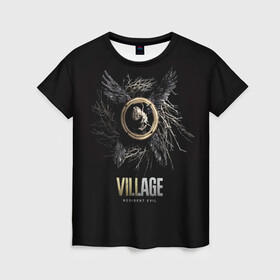 Женская футболка 3D с принтом Resident Evil Village в Тюмени, 100% полиэфир ( синтетическое хлопкоподобное полотно) | прямой крой, круглый вырез горловины, длина до линии бедер | evil | resident | umbrela | umbrella | village | амбрела | амбрелла | апокалипсис | вирус | деревня | зла | зомби | зонт | обитель | резидент | эпидемия