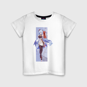 Детская футболка хлопок с принтом Гань Юй в Тюмени, 100% хлопок | круглый вырез горловины, полуприлегающий силуэт, длина до линии бедер | арт | боевая девушка | гань юй | коза | козочка | кокосовая козочка | милая девушка | рисунок