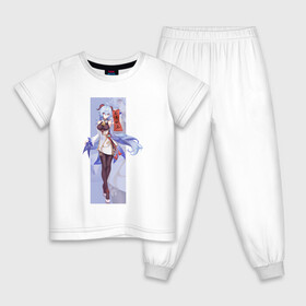 Детская пижама хлопок с принтом Гань Юй в Тюмени, 100% хлопок |  брюки и футболка прямого кроя, без карманов, на брюках мягкая резинка на поясе и по низу штанин
 | арт | боевая девушка | гань юй | коза | козочка | кокосовая козочка | милая девушка | рисунок