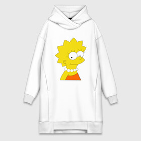 Платье-худи хлопок с принтом Лиза Симпсон в Тюмени,  |  | lisa simpson | simpsons | лиза | лиза симпсон | симпсоны