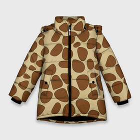 Зимняя куртка для девочек 3D с принтом Шкура жирафа в Тюмени, ткань верха — 100% полиэстер; подклад — 100% полиэстер, утеплитель — 100% полиэстер. | длина ниже бедра, удлиненная спинка, воротник стойка и отстегивающийся капюшон. Есть боковые карманы с листочкой на кнопках, утяжки по низу изделия и внутренний карман на молнии. 

Предусмотрены светоотражающий принт на спинке, радужный светоотражающий элемент на пуллере молнии и на резинке для утяжки. | abstract | animal | decoration | decorative | design | fabric | fur | giraffe | illustration | nature | pattern | print | safari | skin | textile | texture | wallpaper | wild | wildlife | африка | джунглиfashion | животные | жираф | природа | сафари | тек
