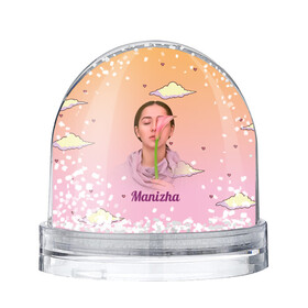 Снежный шар с принтом Манижа  Manizha в Тюмени, Пластик | Изображение внутри шара печатается на глянцевой фотобумаге с двух сторон | manizha | далеровна | душанбе | евровидение | евровидение 2021 | манижа | певица | таджикистан | хамраева