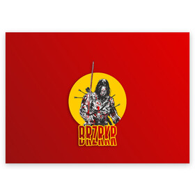 Поздравительная открытка с принтом BRZRKR (киану ривз) в Тюмени, 100% бумага | плотность бумаги 280 г/м2, матовая, на обратной стороне линовка и место для марки
 | Тематика изображения на принте: berserker | brzrkr | берсерк | воитель | киану ривз | комикс