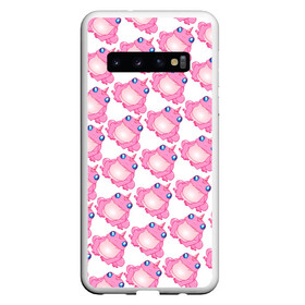 Чехол для Samsung Galaxy S10 с принтом Сказочная розовая лягушка в Тюмени, Силикон | Область печати: задняя сторона чехла, без боковых панелей | единорог | животное | лягушка | персонаж | сказка