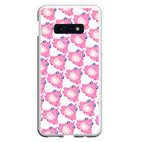 Чехол для Samsung S10E с принтом Сказочная розовая лягушка в Тюмени, Силикон | Область печати: задняя сторона чехла, без боковых панелей | единорог | животное | лягушка | персонаж | сказка