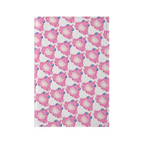 Обложка для паспорта матовая кожа с принтом Сказочная розовая лягушка в Тюмени, натуральная матовая кожа | размер 19,3 х 13,7 см; прозрачные пластиковые крепления | единорог | животное | лягушка | персонаж | сказка