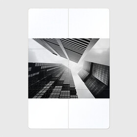 Магнитный плакат 2Х3 с принтом Минимализм в Тюмени, Полимерный материал с магнитным слоем | 6 деталей размером 9*9 см | Тематика изображения на принте: архитектура | город | здания | минимализм | небо | фото | черно белое