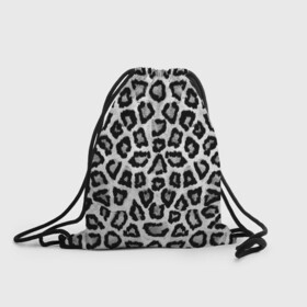 Рюкзак-мешок 3D с принтом Snow Leopard в Тюмени, 100% полиэстер | плотность ткани — 200 г/м2, размер — 35 х 45 см; лямки — толстые шнурки, застежка на шнуровке, без карманов и подкладки | cheetah | leopard | wool | леопард