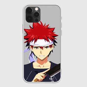 Чехол для iPhone 12 Pro с принтом Food wars Shokugeki no Soma в Тюмени, силикон | область печати: задняя сторона чехла, без боковых панелей | anime | cook | food | food wars | manga | shokugeki no soma | аниме | еда | кулинарные поединки сомы | кухня | манга | повар | повар боец сома