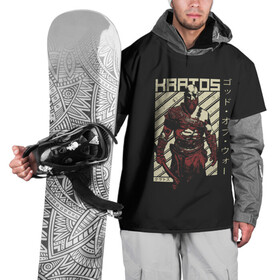 Накидка на куртку 3D с принтом Кратос в Тюмени, 100% полиэстер |  | gad of war | game | games | god of war | god of wor | атрей | атрэй | бог войны | игра | игры | кратос