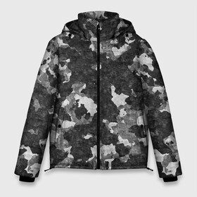 Мужская зимняя куртка 3D с принтом Gray Camouflage в Тюмени, верх — 100% полиэстер; подкладка — 100% полиэстер; утеплитель — 100% полиэстер | длина ниже бедра, свободный силуэт Оверсайз. Есть воротник-стойка, отстегивающийся капюшон и ветрозащитная планка. 

Боковые карманы с листочкой на кнопках и внутренний карман на молнии. | army | camo | camouflage | military | камуфляж