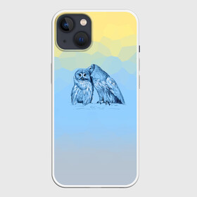 Чехол для iPhone 13 с принтом Совиная нежность в Тюмени,  |  | 2021 | color2021 | illuminating | pantone | ultimate grey | yellow | желтый | любовь | природа | путешествия | серый | совы