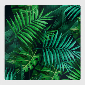 Магнитный плакат 3Х3 с принтом Сочные тропики в Тюмени, Полимерный материал с магнитным слоем | 9 деталей размером 9*9 см | Тематика изображения на принте: заросли | кусты | лето | листья | пальма | тропики. зелень