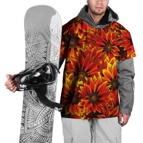 Накидка на куртку 3D с принтом Цветы в Тюмени, 100% полиэстер |  | вайб | молодежное | хайп | цветы | яркое